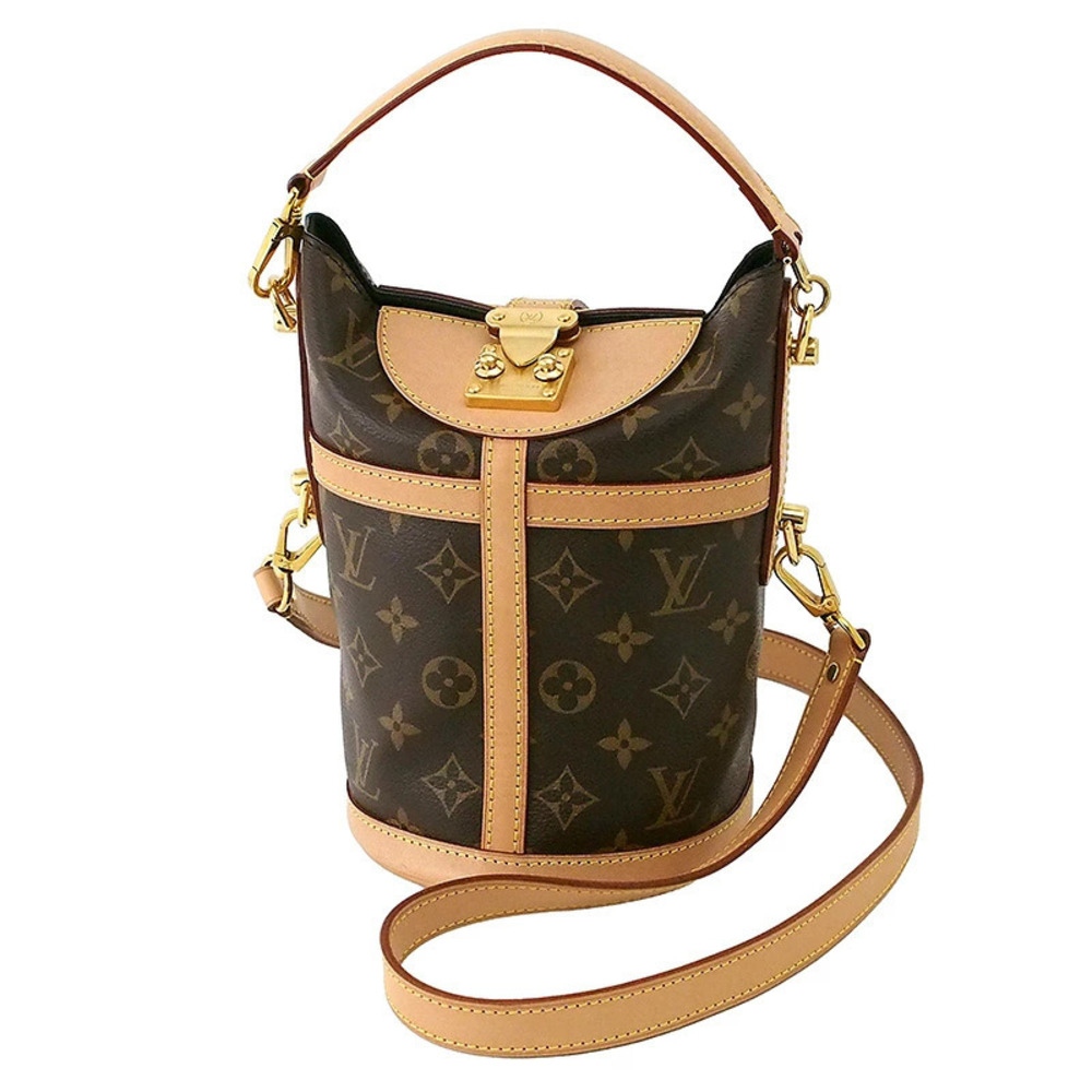 Louis Vuitton Louis Monogram Bag Shoulder Bag Canvas Brown
